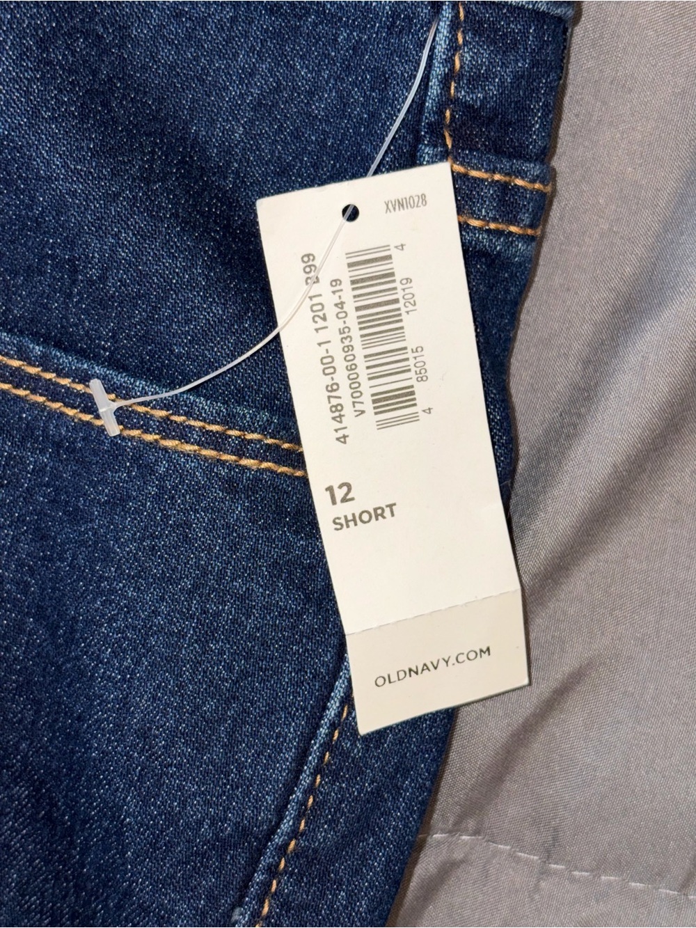 NWT Old Navy Super Skinny Dark Wash Jeans Size 12 Short - Picture 7 of 8
